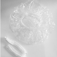 disposable transparent PE plastic shower cap