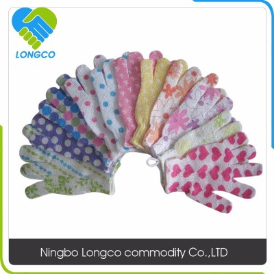 nylon polyester bath glove